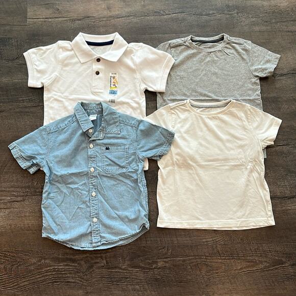 Toddler Boy's 3T BUNDLE (4) Neutral Minimalist Tops - Picture 1 of 13